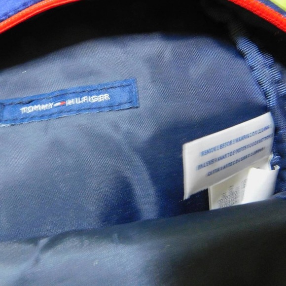 Small Tommy Hilfiger Blue Velvet embroidered backpack - Picture 5 of 6